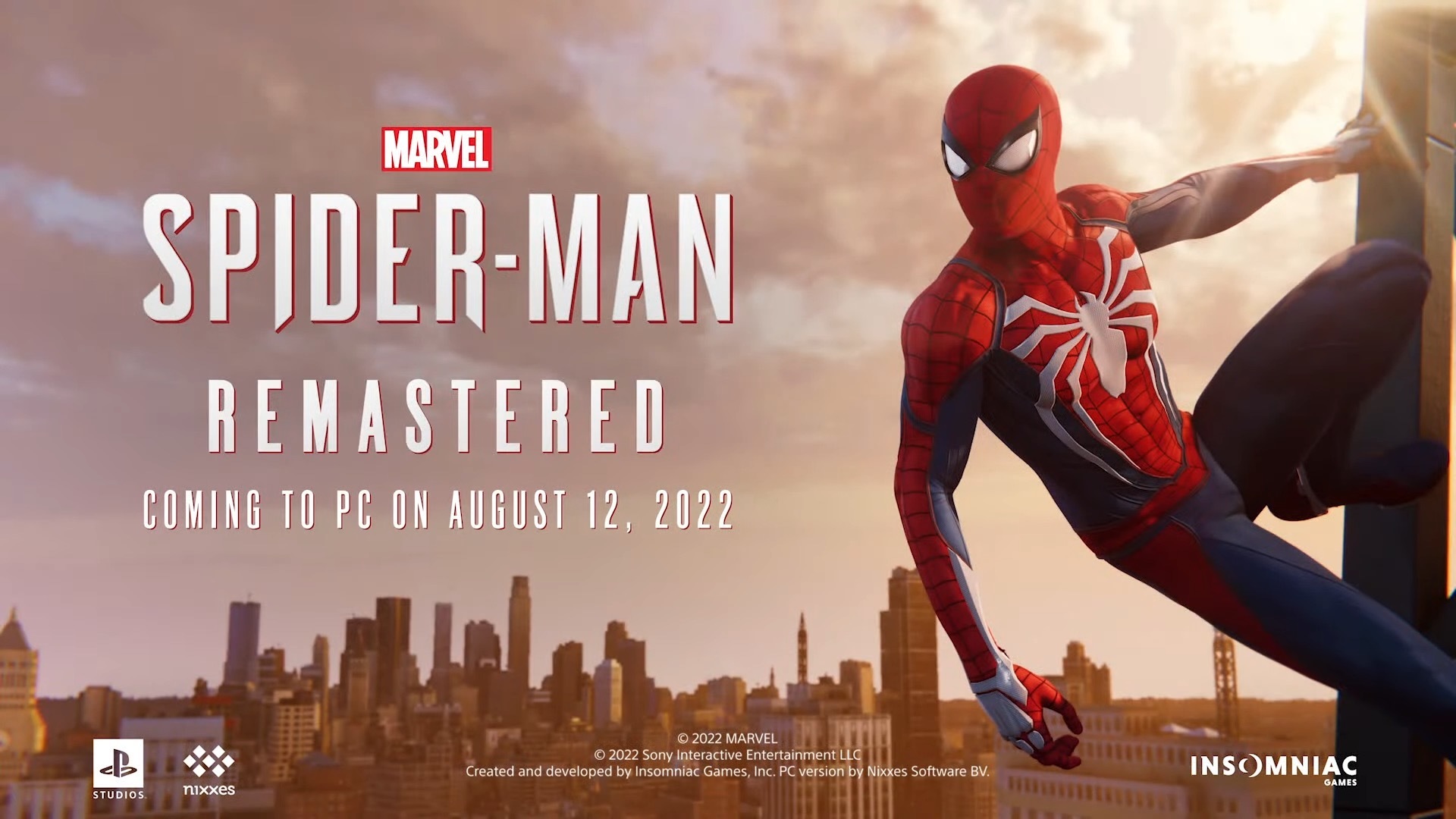 《漫威蜘蛛侠重制版》宣布8 月12 日登陆PC 平台