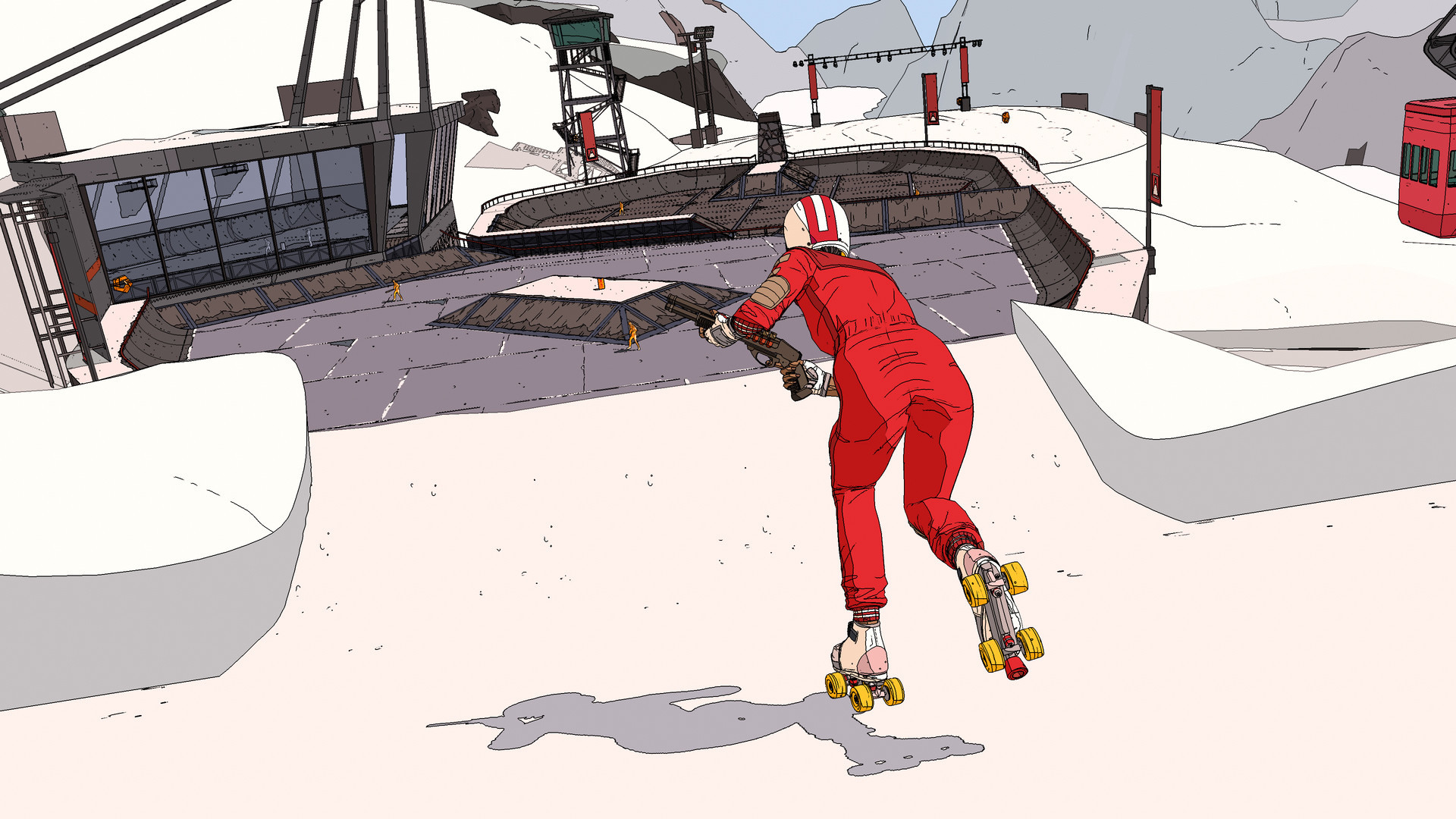 【博狗扑克】《欧利欧利世界》开发商打造未来风滑板射击游戏《室内滑轮赛》将于今年8月推出