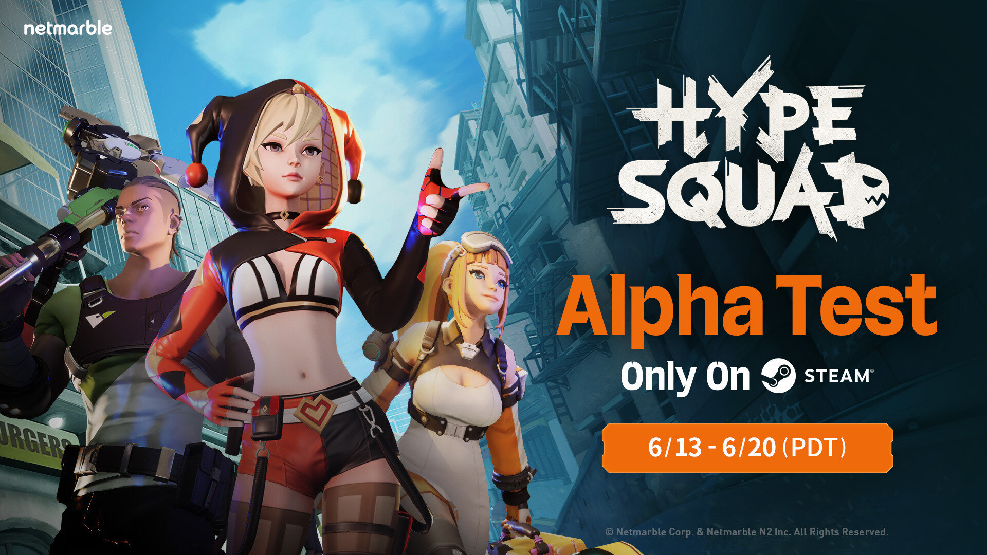 网石旗下大逃杀游戏《HypeSquad》 今日于Steam开启Alpha 测试