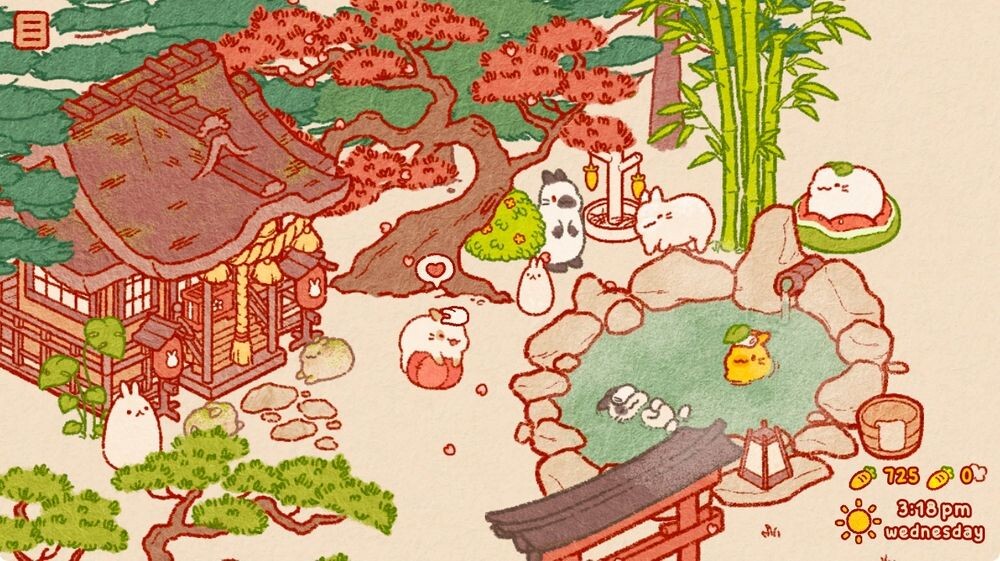 独立开发者打造休闲新作《兔兔岛》释出游戏介绍在岛上与可爱兔兔们享受悠闲时光！
