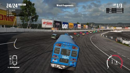 破坏式赛车竞速游戏《撞车嘉年华Wreckfest》释出手机版预告来场激烈碰撞吧！