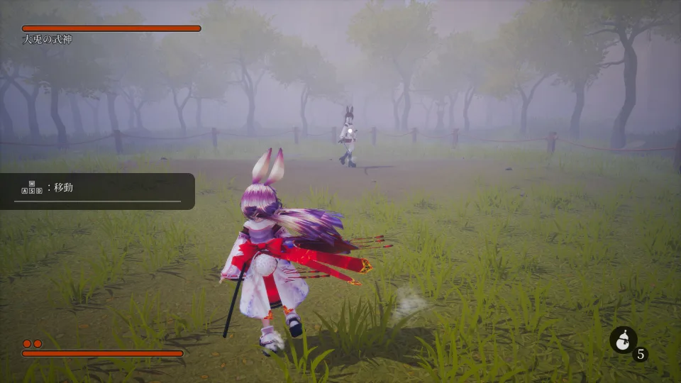 Steam压倒性好评《巫兔》免费玩，只有Boss战的兔耳娘版《只狼》？